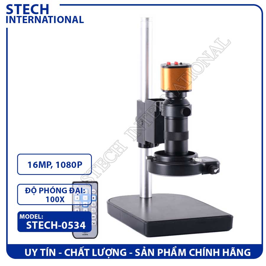 Stech Jc Kính Hiển Vi Điện Tử STECH-0534 | 16MP - Cổng HDMI/USB