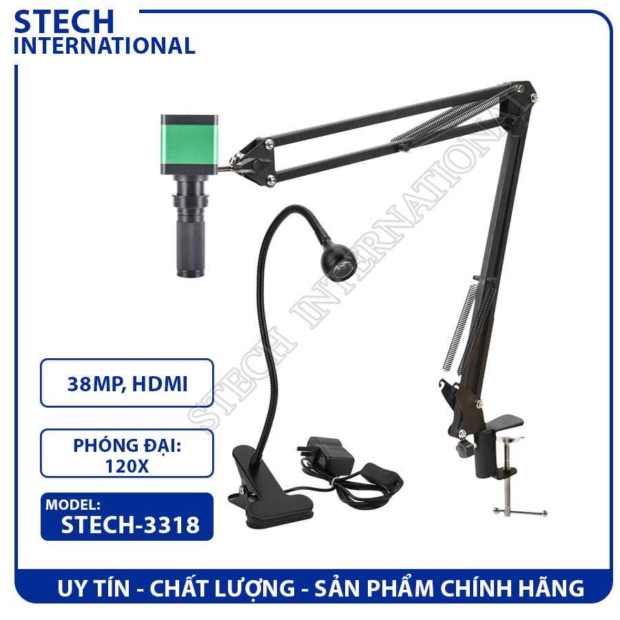 Kính Hiển Vi Kỹ Thuật Số STECH-3318 | 38MP - Cổng HDMI