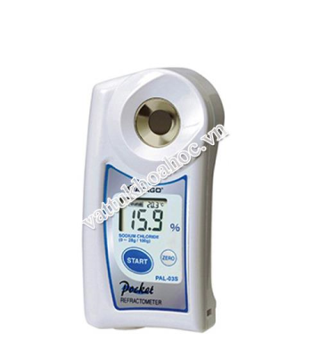 Khúc xạ kế Atago đo nồng độ natri clorua PAL-03S