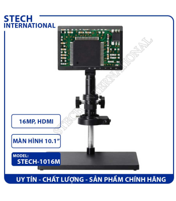 Kính Hiển Vi Điện Tử Camera 16MP - Màn Hình 10.1 Inch STECH-1016M