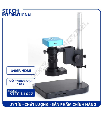 Kính Hiển Vi Điện Tử STECH-1657 | 34MP - Cổng HDMI/USB