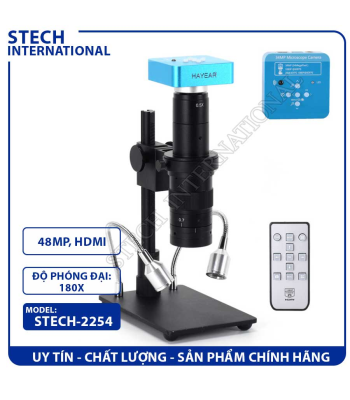 Kính Hiển Vi Điện Tử STECH-2254| Camera 34MP - Lens 180X