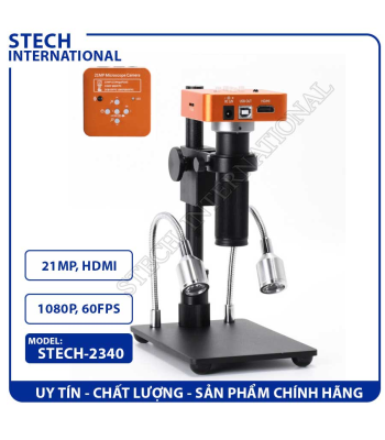 Kính Hiển Vi Điện Tử STECH-2340 | 21MP - Cổng HDMI/USB