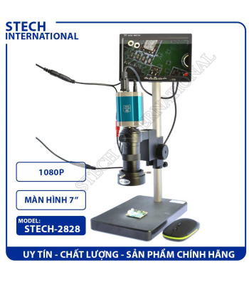 Kính Hiển Vi Điện Tử STECH-2828 | 1080P - Cổng VGA
