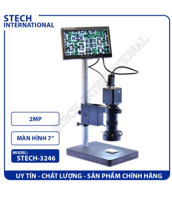 Kính hiển vi Điện Tử STECH-3246 | 2.0MP - Cổng VGA