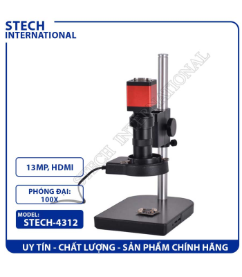 Kính Hiển Vi Điện Tử STECH-4312 | 13MP - Cổng HDMI