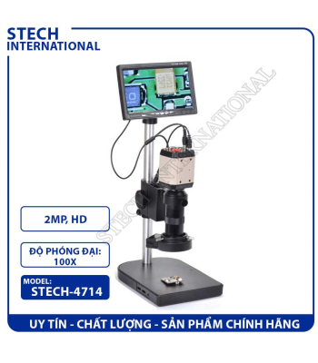 Kính Hiển Vi Điện Tử STECH-4714 | 2.0MP - Cổng VGA
