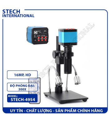 Kính Hiển Vi Điện Tử STECH-4954 | Camera 16MP - Zoom 150X-300X