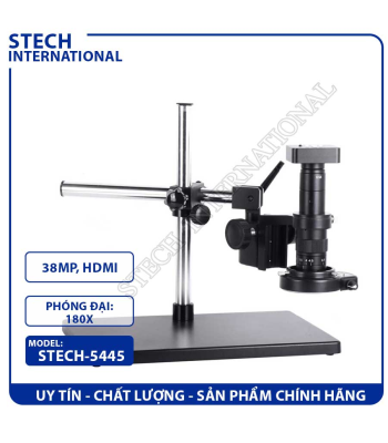 Kính Hiển Vi Điện Tử STECH-5445 | Camera 34MP - Lens 180X