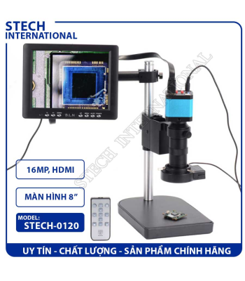 Kính Hiển Vi Kỹ Thuật Số STECH-0120 | 16MP - Cổng HDMI/ USB