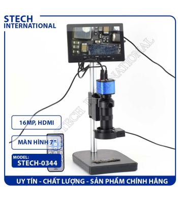 Kính Hiển Vi Kỹ Thuật Số STECH-0344 | 16 MP - Cổng HDMI/ USB