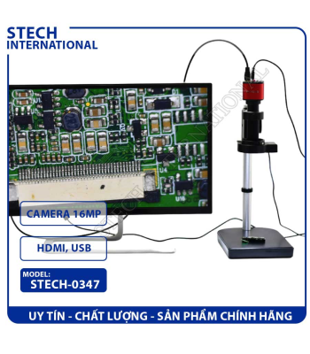 Kính Hiển Vi Kỹ Thuật Số STECH-0347 | 16MP - Cổng HDMI/USB