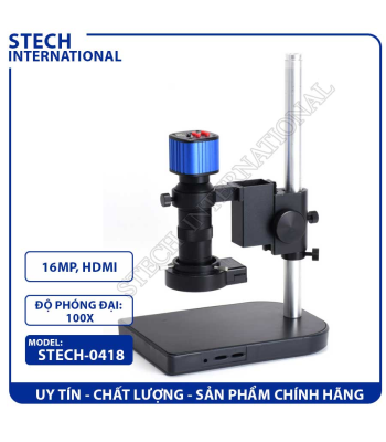Kính Hiển Vi Kỹ Thuật Số STECH-0418 | 16MP - Cổng HDMI/USB