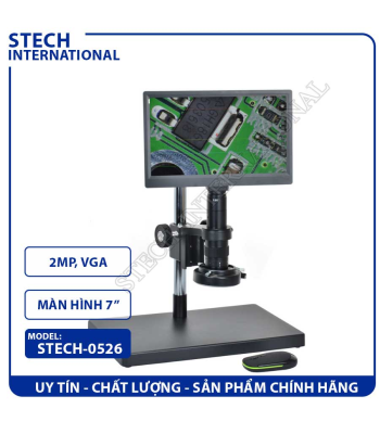Kính Hiển Vi Kỹ Thuật Số STECH-0526 | 2.0MP - Cổng VGA