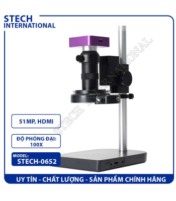 Kính Hiển Vi Kỹ Thuật Số STECH-0652 | 51MP - Cổng USB