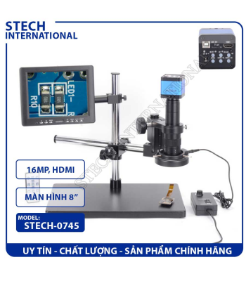 Kính Hiển Vi Kỹ Thuật Số STECH-0745 | 16MP - Cổng HDMI