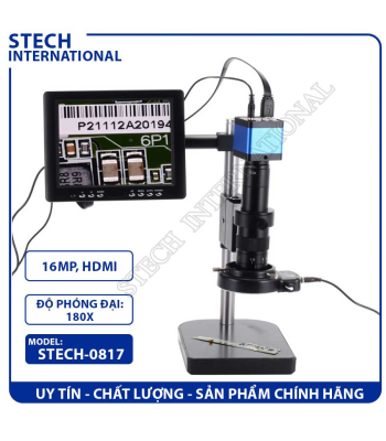Kính Hiển Vi Kỹ Thuật Số STECH-0817 | 16MP - Cổng HDMI