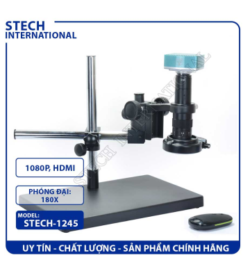 Kính Hiển Vi Kỹ Thuật Số STECH-1245 | Full HD - Cổng HDMI