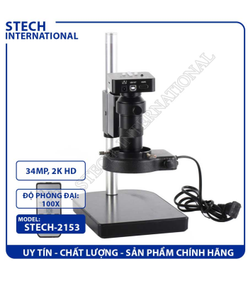Kính Hiển Vi Kỹ Thuật Số STECH-2153 | 34MP - Cổng HDMI/USB