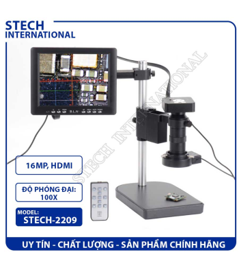 Kính Hiển Vi Kỹ Thuật Số STECH-2209 | 16MP - Cổng HDMI/USB