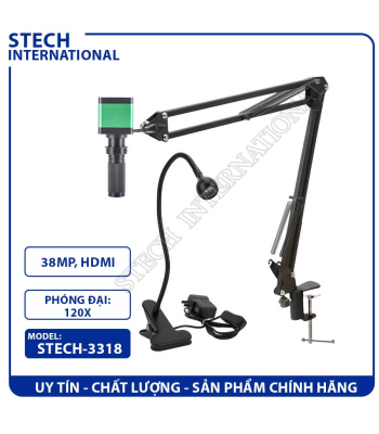 Kính Hiển Vi Kỹ Thuật Số STECH-3318 | 38MP - Cổng HDMI