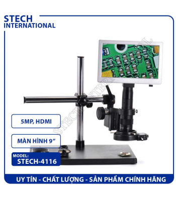 Kính Hiển Vi Kỹ Thuật Số STECH-4116 | 5.0MP - Cổng HDMI