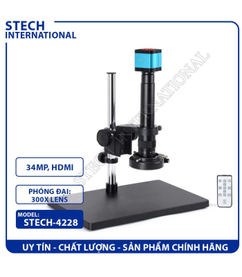 Kính Hiển Vi Kỹ Thuật Số STECH-4228 | 34MP - Cổng HDMI/USB