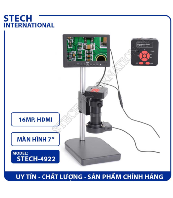 Kính Hiển Vi Kỹ Thuật Số STECH-4922 | 16MP - Cổng HDMI