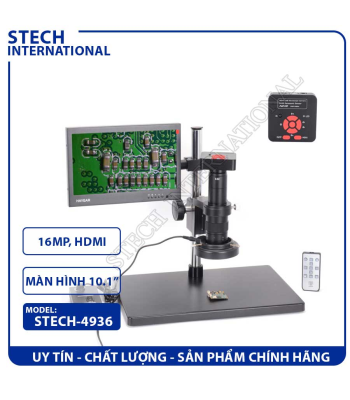 Kính Hiển Vi Kỹ Thuật Số STECH-4936 | 16MP Full HD - Cổng HDMI