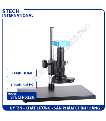 Kính Hiển Vi Kỹ Thuật Số STECH-5226 | 34MP 2K 1080P