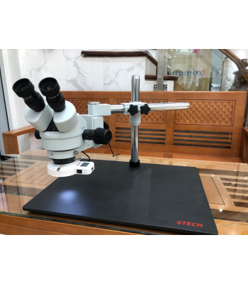Kính hiển vi soi nổi đế rộng 450x500mm tay kéo dài SZM7045-STL1-B8