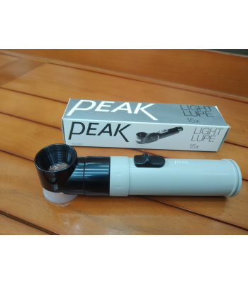 Kính lúp cầm tay có cán, có đèn loại 15X PEAK 2023-15X