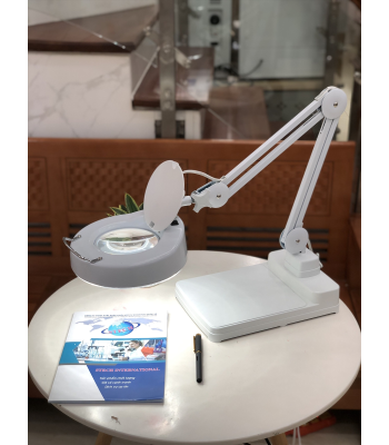 Kính lúp để bàn (thấu kính trắng, tròn) STECH 8066C-10X