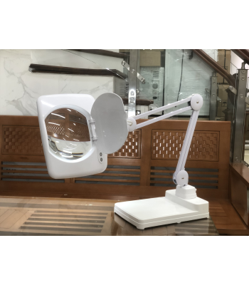 Kính lúp để bàn (thấu kính trắng, vuông to, loại xịn) STECH 8066C-5X-V