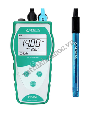 Máy đo pH/MV/nhiệt độ cầm tay Apera pH850