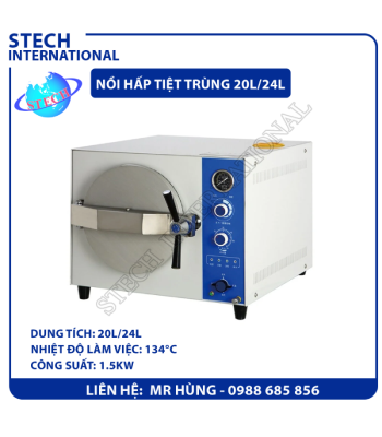 Nồi hấp tiệt trùng Jibimed TM-XB20J (20 lít) và TM-XB24J (24 lít)