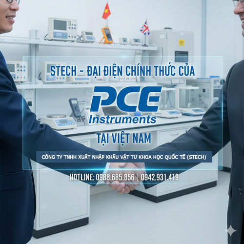 STECH trở thành đại diện cung cấp chính thức các sản phẩm của PCE Instruments tại Việt Nam