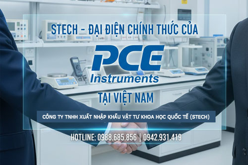 STECH trở thành đại diện cung cấp chính thức các sản phẩm của PCE Instruments tại Việt Nam